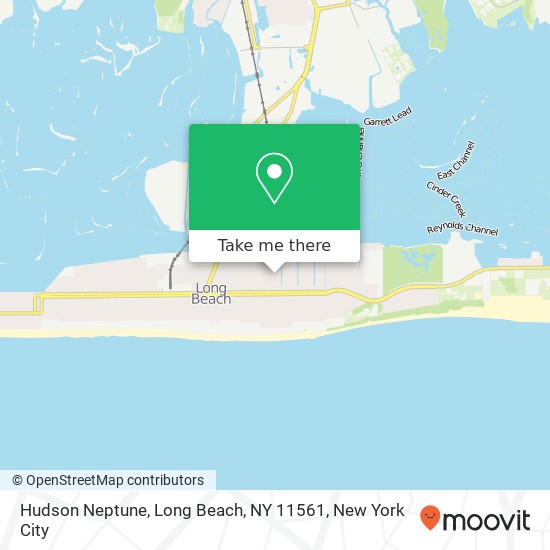 Mapa de Hudson Neptune, Long Beach, NY 11561