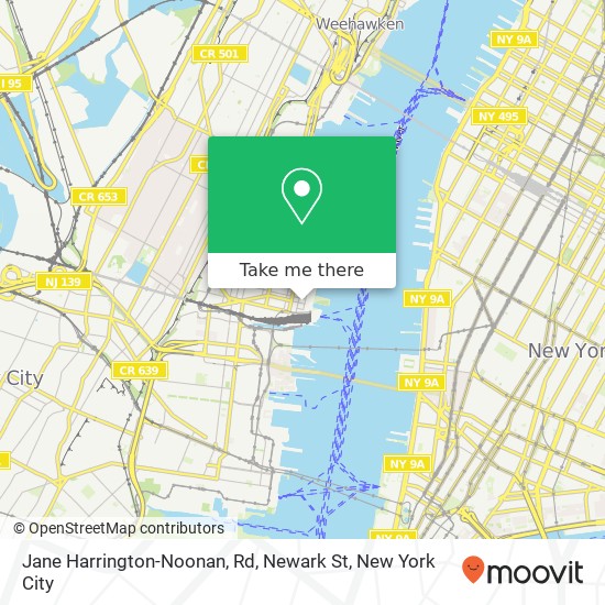 Mapa de Jane Harrington-Noonan, Rd, Newark St
