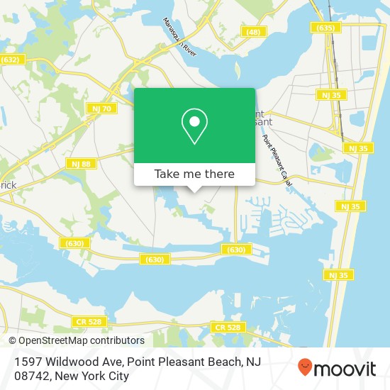 1597 Wildwood Ave, Point Pleasant Beach, NJ 08742 map