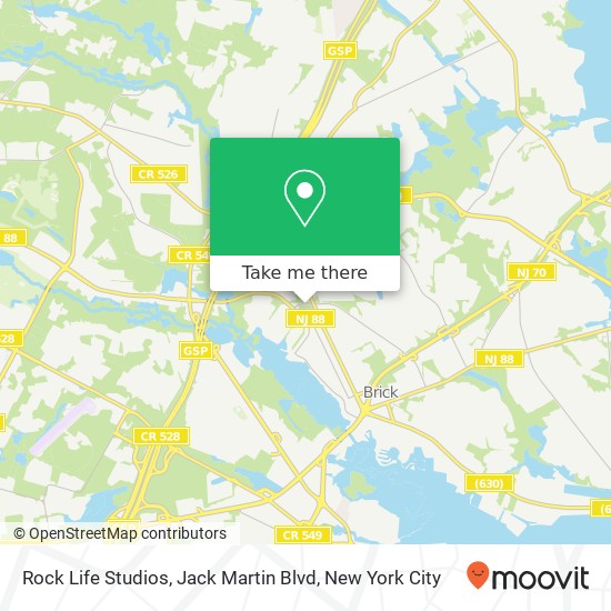 Rock Life Studios, Jack Martin Blvd map