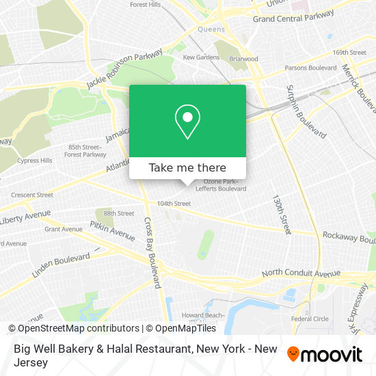 Mapa de Big Well Bakery & Halal Restaurant