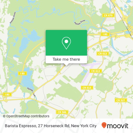 Mapa de Barista Espresso, 27 Horseneck Rd