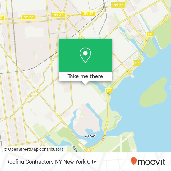 Roofing Contractors NY map