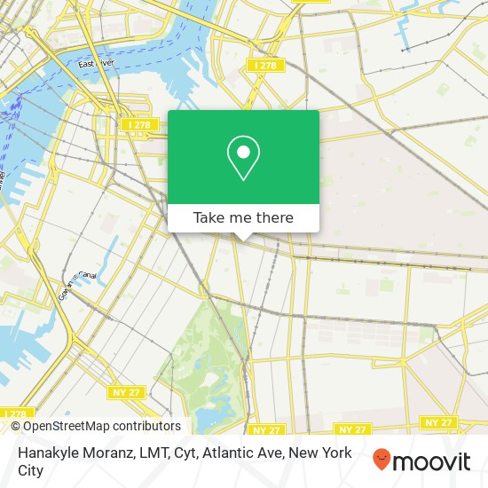 Hanakyle Moranz, LMT, Cyt, Atlantic Ave map