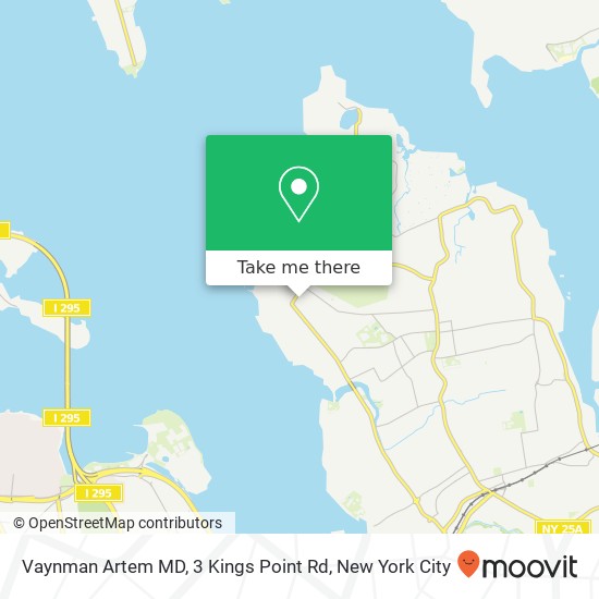 Vaynman Artem MD, 3 Kings Point Rd map