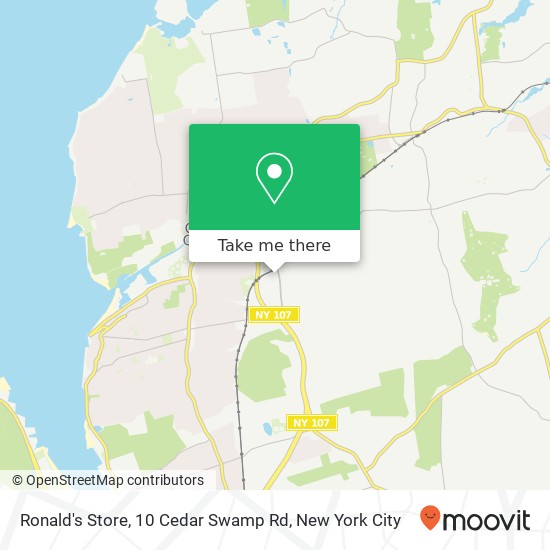 Mapa de Ronald's Store, 10 Cedar Swamp Rd