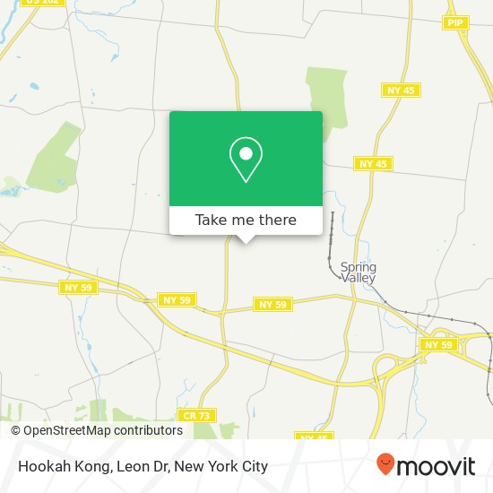 Hookah Kong, Leon Dr map