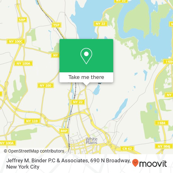 Jeffrey M. Binder P.C & Associates, 690 N Broadway map