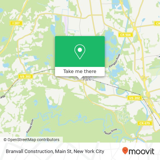 Mapa de Branvall Construction, Main St
