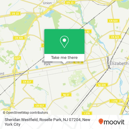 Sheridan Westfield, Roselle Park, NJ 07204 map