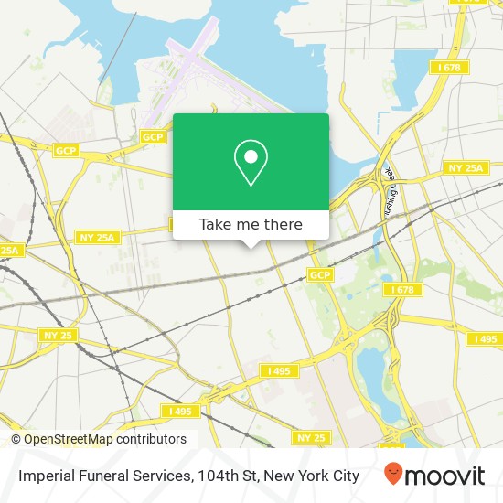Mapa de Imperial Funeral Services, 104th St