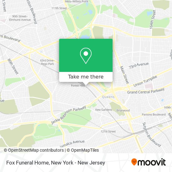 Fox Funeral Home map