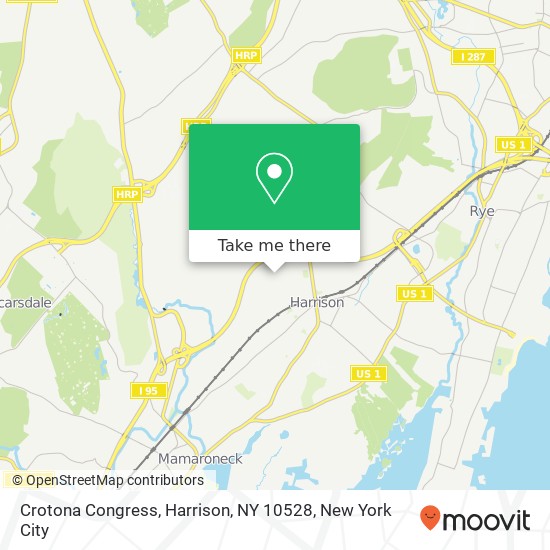 Mapa de Crotona Congress, Harrison, NY 10528