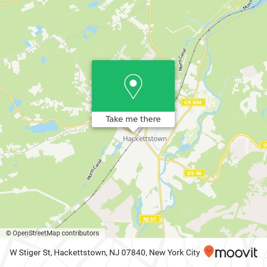 Mapa de W Stiger St, Hackettstown, NJ 07840