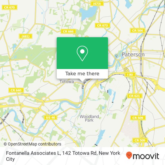 Fontanella Associates L, 142 Totowa Rd map