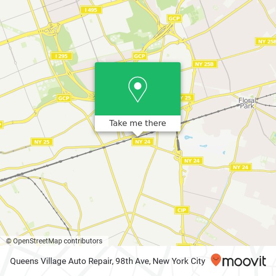 Queens Village Auto Repair, 98th Ave map
