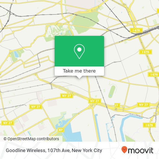 Goodline Wireless, 107th Ave map