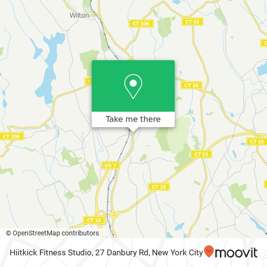 Mapa de Hiitkick Fitness Studio, 27 Danbury Rd