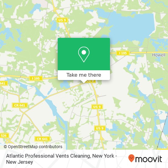 Atlantic Professional Vents Cleaning map