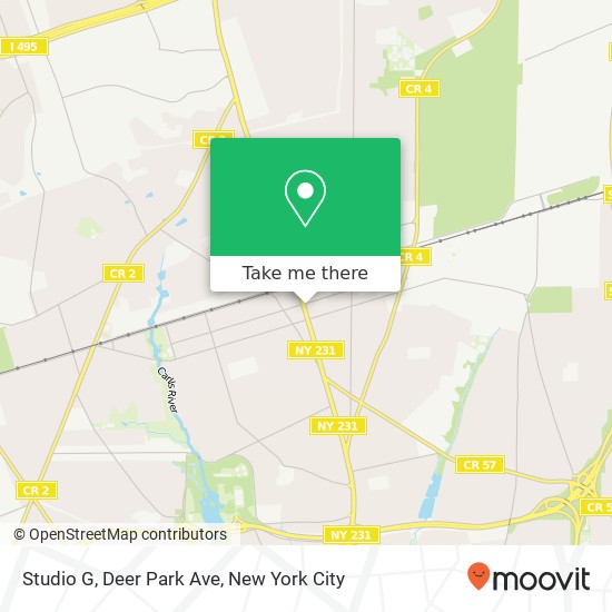 Mapa de Studio G, Deer Park Ave
