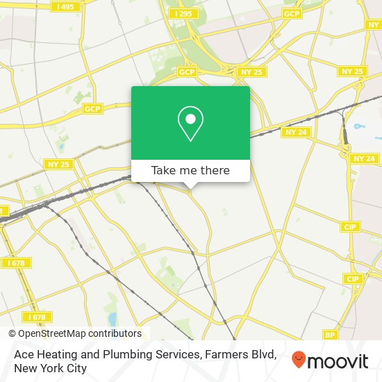 Ace Heating and Plumbing Services, Farmers Blvd map