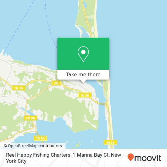 Mapa de Reel Happy Fishing Charters, 1 Marina Bay Ct