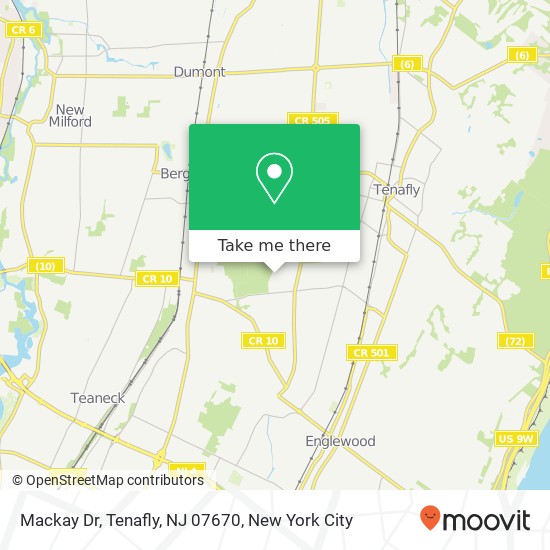 Mackay Dr, Tenafly, NJ 07670 map