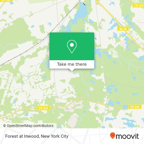 Mapa de Forest at Inwood, Monroe Twp, NJ 08831