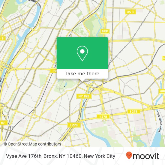 Vyse Ave 176th, Bronx, NY 10460 map