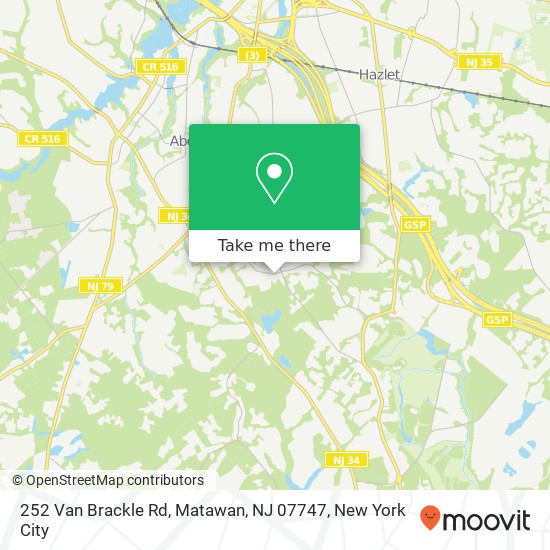 252 Van Brackle Rd, Matawan, NJ 07747 map