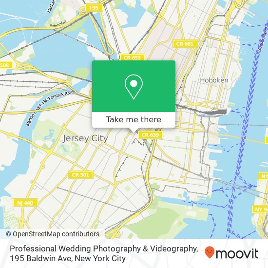Mapa de Professional Wedding Photography & Videography, 195 Baldwin Ave