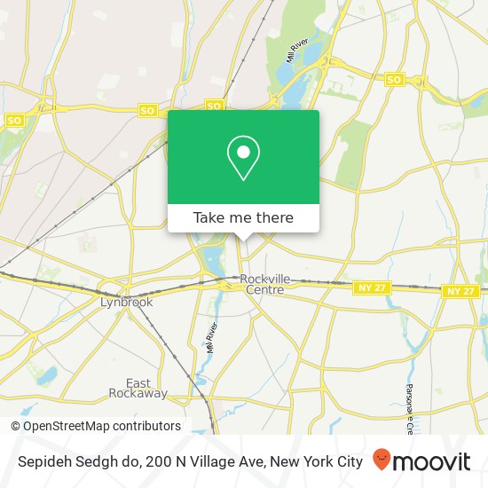 Mapa de Sepideh Sedgh do, 200 N Village Ave
