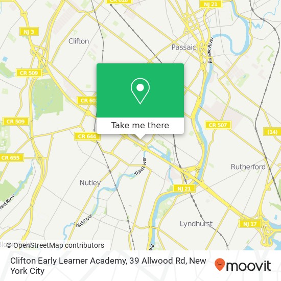 Mapa de Clifton Early Learner Academy, 39 Allwood Rd