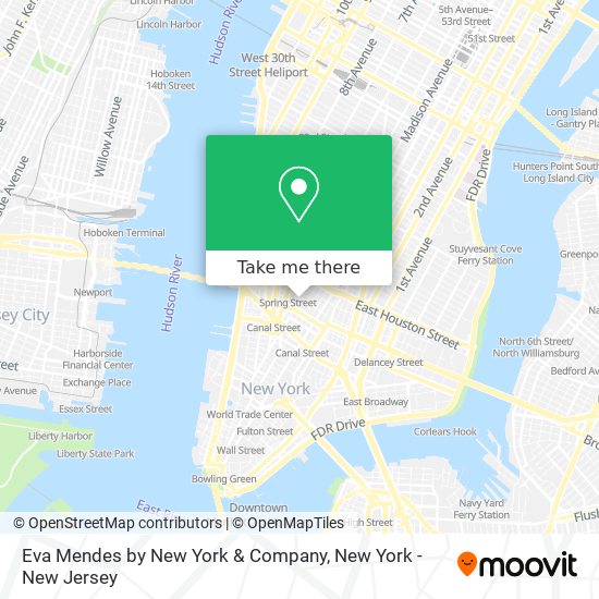 Mapa de Eva Mendes by New York & Company