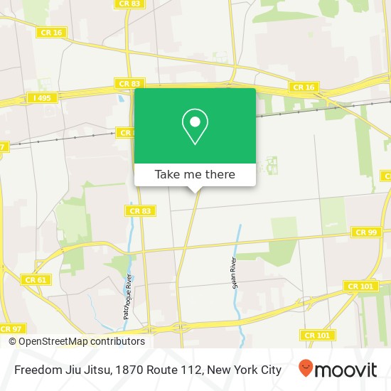 Freedom Jiu Jitsu, 1870 Route 112 map