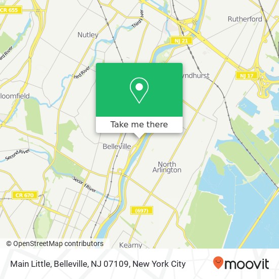 Main Little, Belleville, NJ 07109 map
