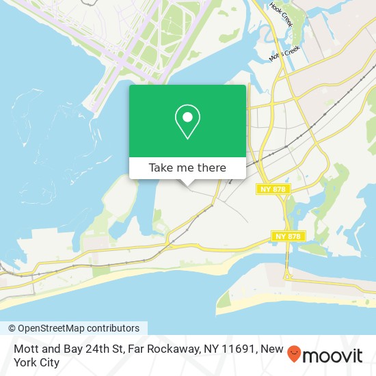 Mott and Bay 24th St, Far Rockaway, NY 11691 map