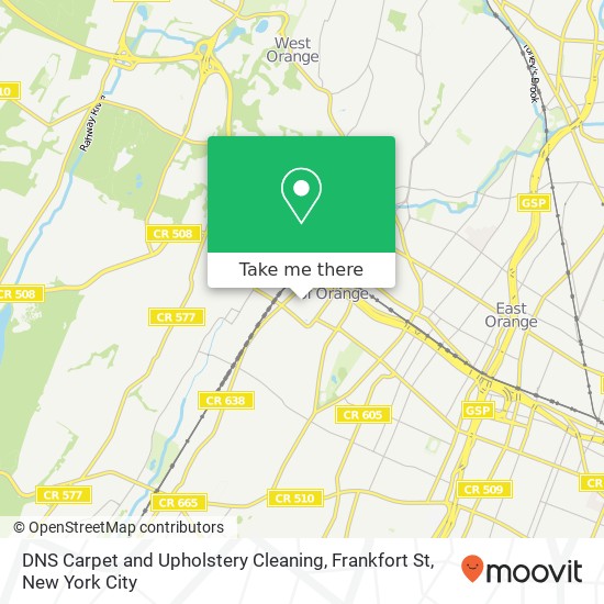 Mapa de DNS Carpet and Upholstery Cleaning, Frankfort St