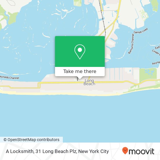 A Locksmith, 31 Long Beach Plz map