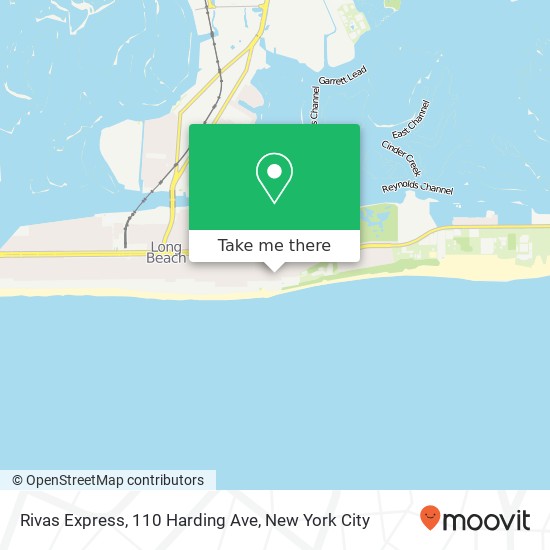 Mapa de Rivas Express, 110 Harding Ave