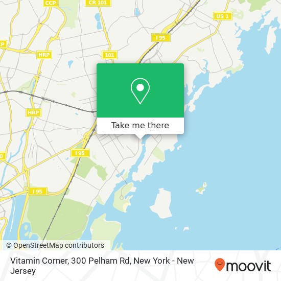 Mapa de Vitamin Corner, 300 Pelham Rd