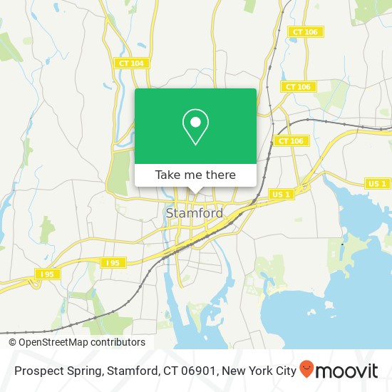 Mapa de Prospect Spring, Stamford, CT 06901
