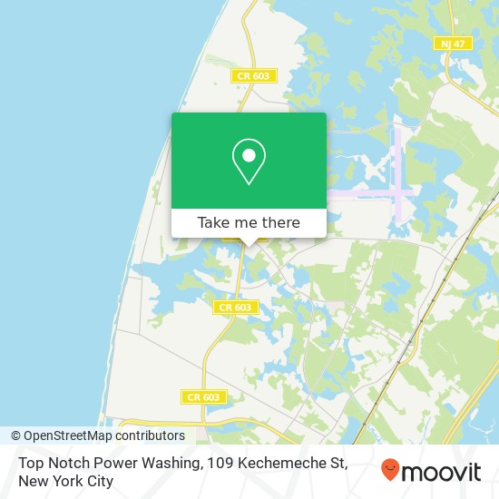 Top Notch Power Washing, 109 Kechemeche St map