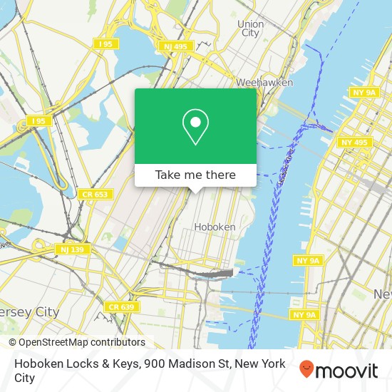 Hoboken Locks & Keys, 900 Madison St map