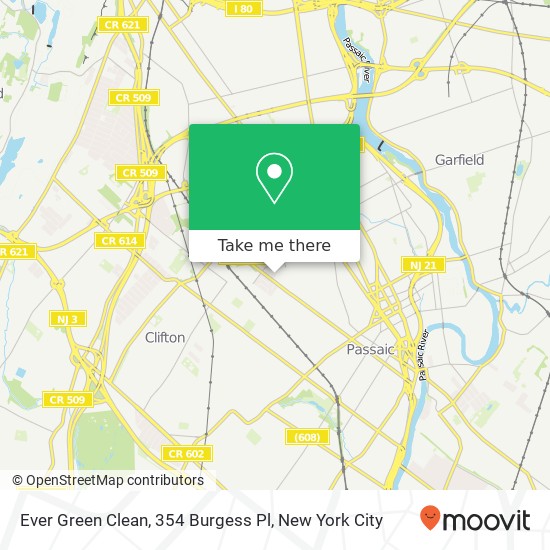 Mapa de Ever Green Clean, 354 Burgess Pl