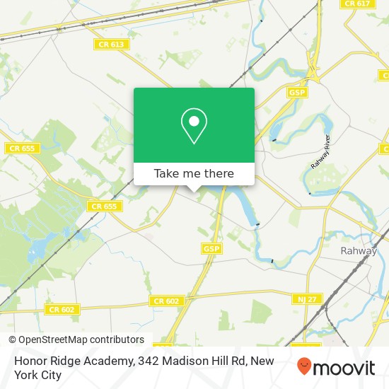 Honor Ridge Academy, 342 Madison Hill Rd map