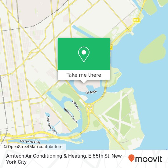 Mapa de Amtech Air Conditioning & Heating, E 65th St