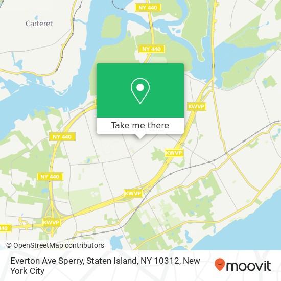 Mapa de Everton Ave Sperry, Staten Island, NY 10312