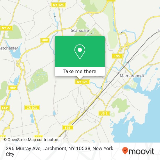 296 Murray Ave, Larchmont, NY 10538 map