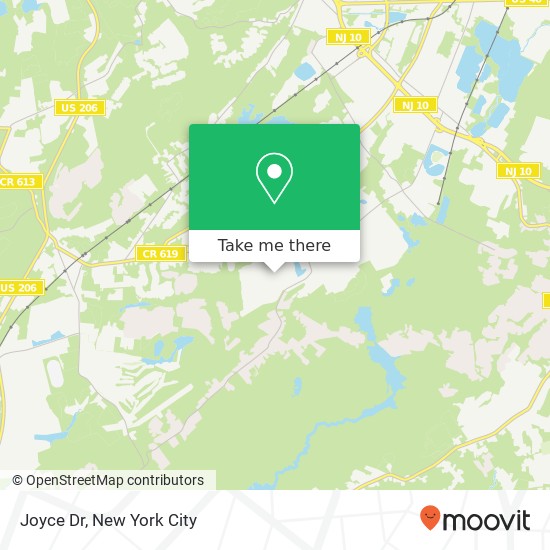 Mapa de Joyce Dr, Succasunna, NJ 07876